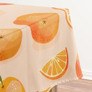 Citrus Orange Pattern Tablecloth
