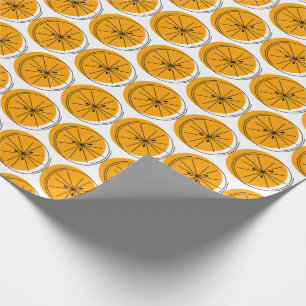Citrus Orange Wrapping Paper