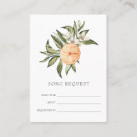 Citrus Orchard | Carte Boho Song Demande Encaissem