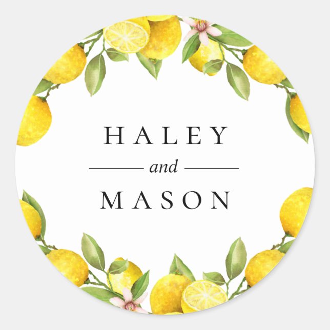Citrus Orchard Personalized Sticker (Front)