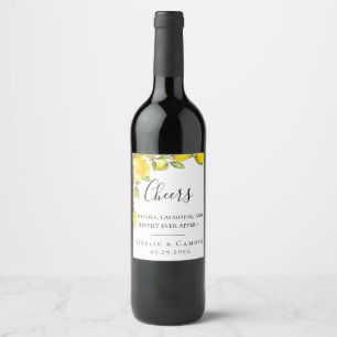 Citrus Orchard Personalized Wine Label