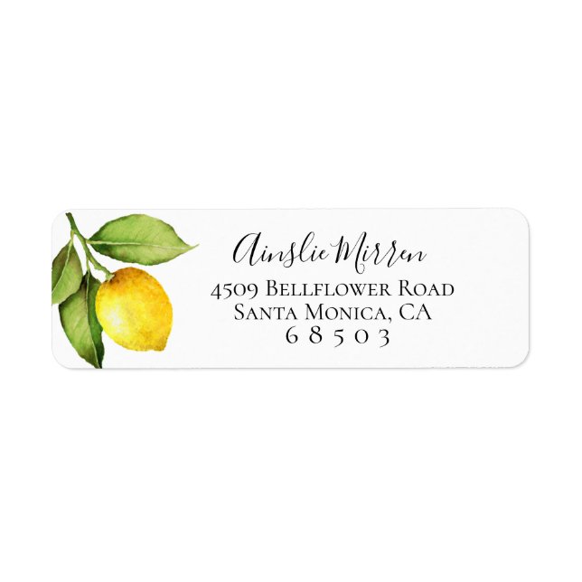 Citrus Orchard Return Address Labels (Front)