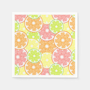 Citrus Paper Napkins, Lemon Orange Party Supplies Napkin