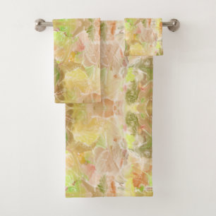 Citrus Pastel Designer Print Repeat Pattern Bath Towel Set