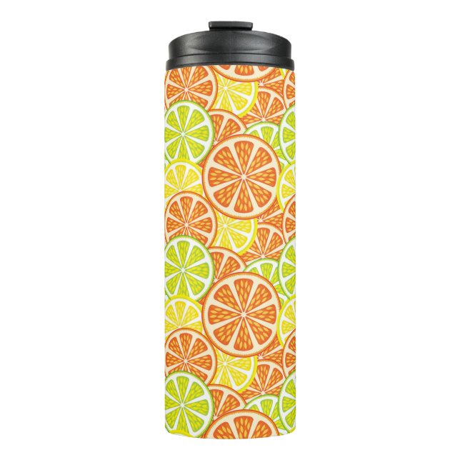 Citrus Pattern 2 Thermal Tumbler (Front)