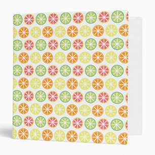 Citrus Pattern 3-Ring Binder