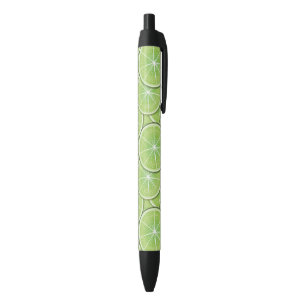 Citrus Pattern Black Ink Pen