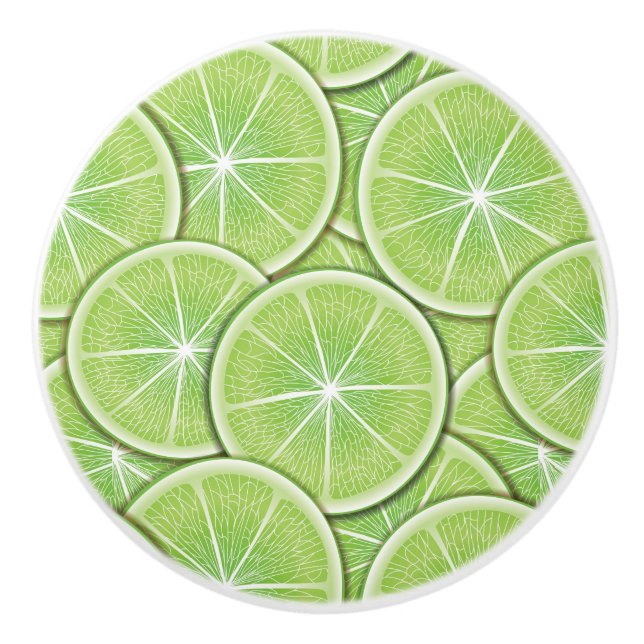 Citrus Pattern Ceramic Knob (Front)