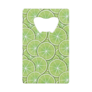 Citrus Pattern Credit Card Bottle Opener