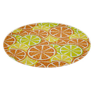 Citrus pattern cutting board