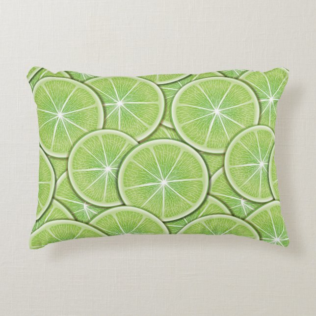 Citrus Pattern Decorative Pillow (Front)