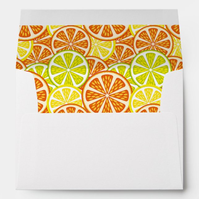 Citrus pattern envelopes (Back (Bottom))
