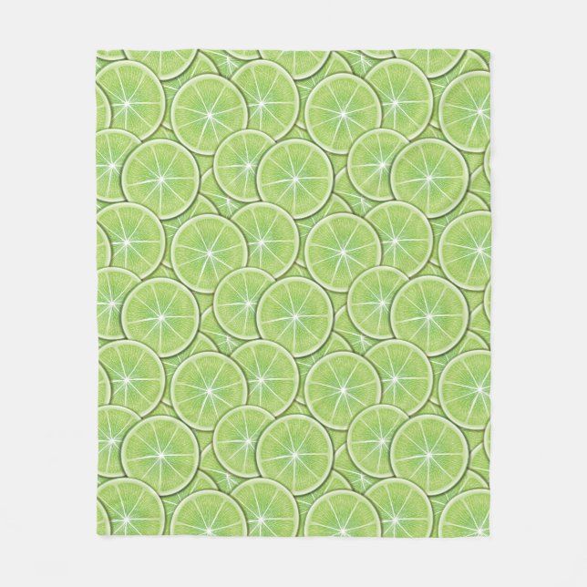 Citrus Pattern Fleece Blanket (Front)