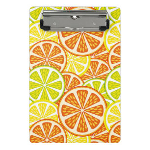 Citrus pattern mini clipboard