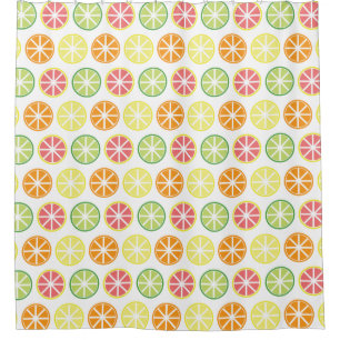 Citrus Pattern Shower Curtain