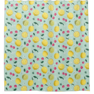 Citrus Pattern Shower Curtain