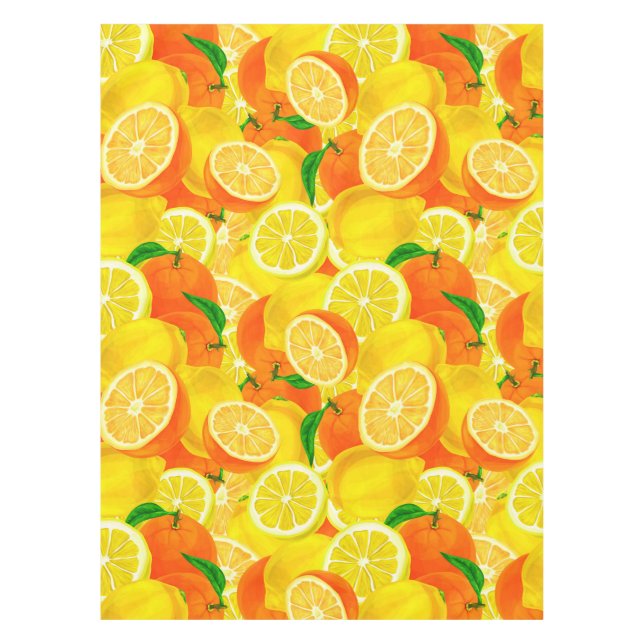 Citrus Pattern Tablecloth (Front)