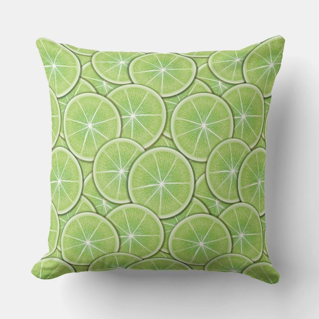 Citrus Pattern Throw Pillow (Front)