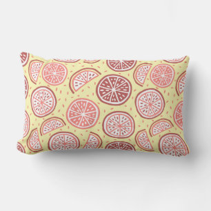 Citrus Pattern throw pillows
