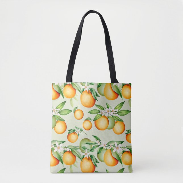 Citrus Pattern Tote Bag (Front)