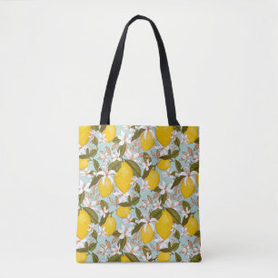 Citrus Pattern Tote Bag