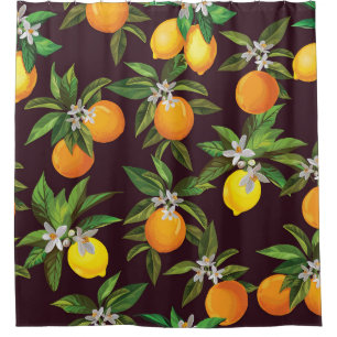 Citrus Pattern, Vintage Lemons Oranges.