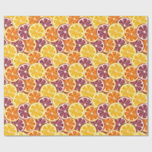Citrus pattern wrapping paper