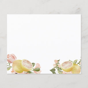 Citrus Pink Floral Advice Cards