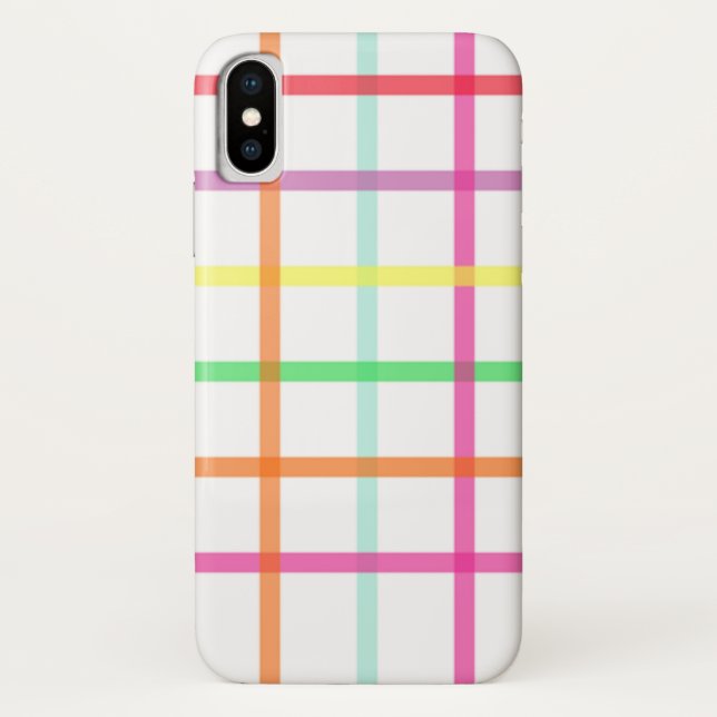 Citrus Plaid iPhone / iPad case (Back)