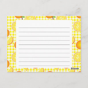Citrus Recipe Card