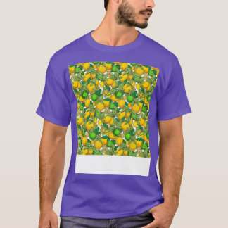 Citrus Seamless Pattern Lemon Lime Orange Mandarin T-Shirt