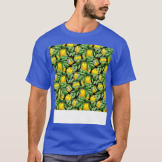 Citrus Seamless Pattern Lemon Lime Orange Mandarin T-Shirt