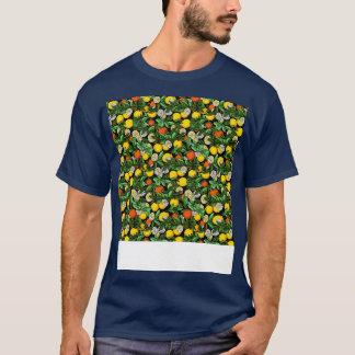 Citrus Seamless Pattern Lemon Lime Orange Mandarin T-Shirt