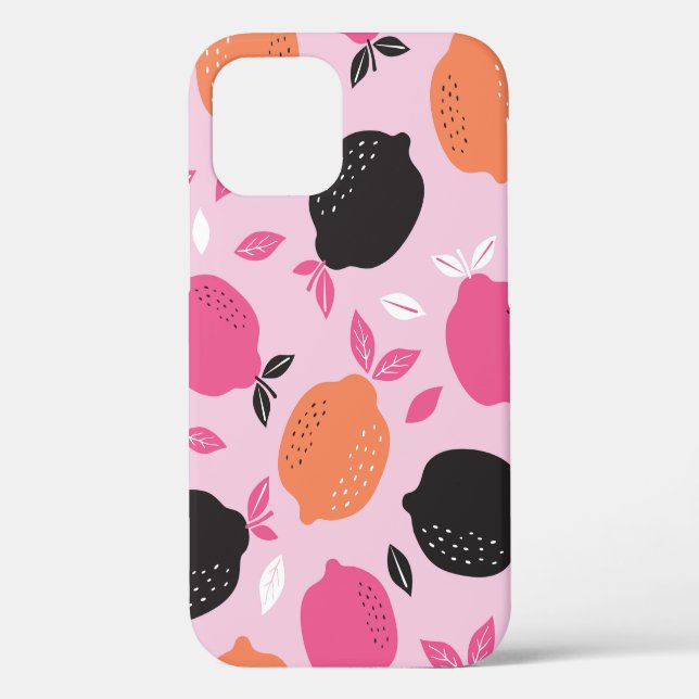Citrus seamless pattern textile. illustration back Case-Mate iPhone case (Back)