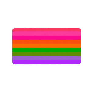 Citrus Sherbet Stripes Label