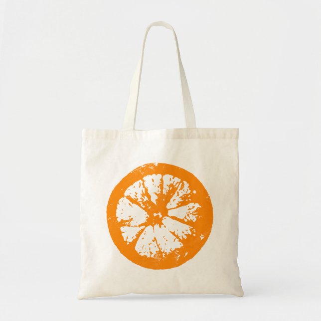 Citrus Slice Orange Tote Bag (Front)