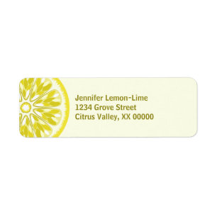 Citrus Slice Pink Yellow Lemon Personalized