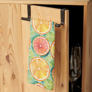 Citrus Slice Tile – Orange, Lime & Grapefruit Kitchen Towel