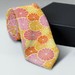 Citrus Slices - Colourful Main Squeeze Tie<br><div class="desc">Whimsical citrus fruit in pinks, coral, orange and ruby red grapefruit colours. The hand drawn citrus slices include a watercolor painted texture for a juicy addition.</div>