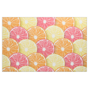 Citrus slices fabric