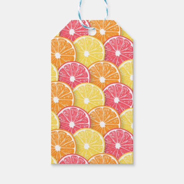 Citrus slices gift tags (Front)