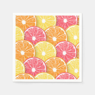 Citrus slices napkin