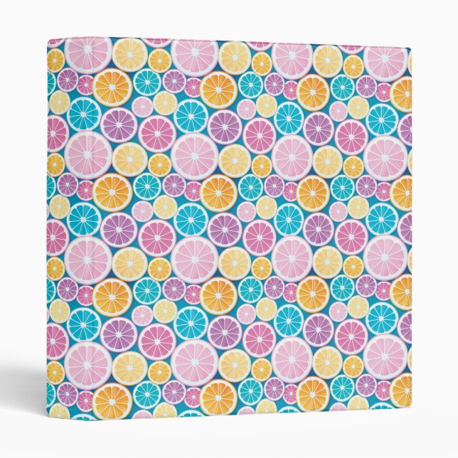 Citrus Slices Pattern Binder (Front/Spine)