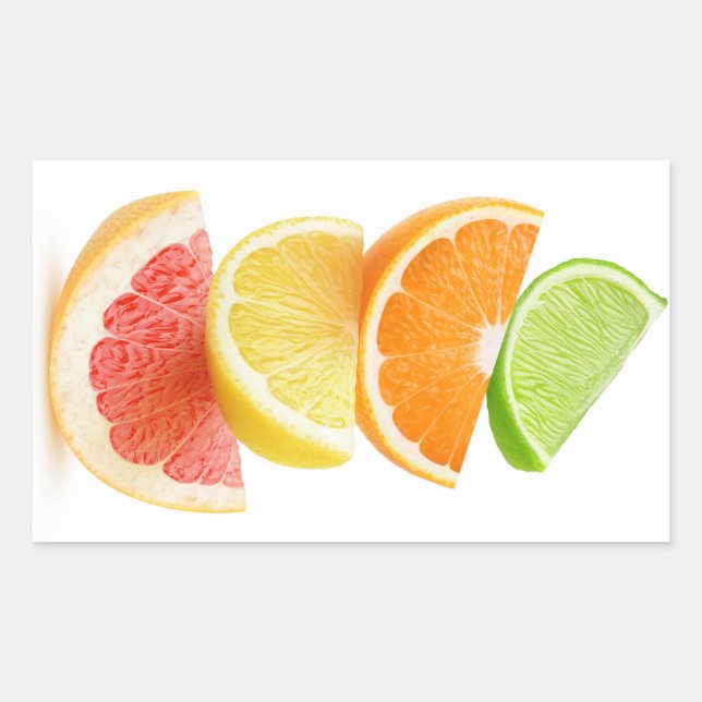 Citrus slices pyramid sticker (Front)