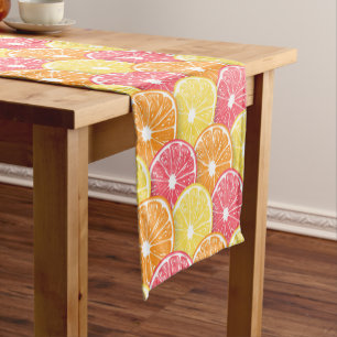 Citrus slices short table runner