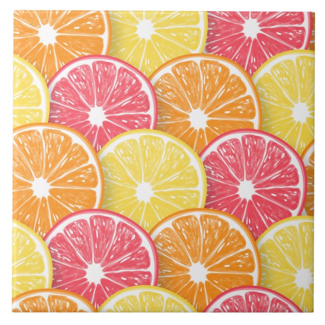 Citrus slices tile (Front)