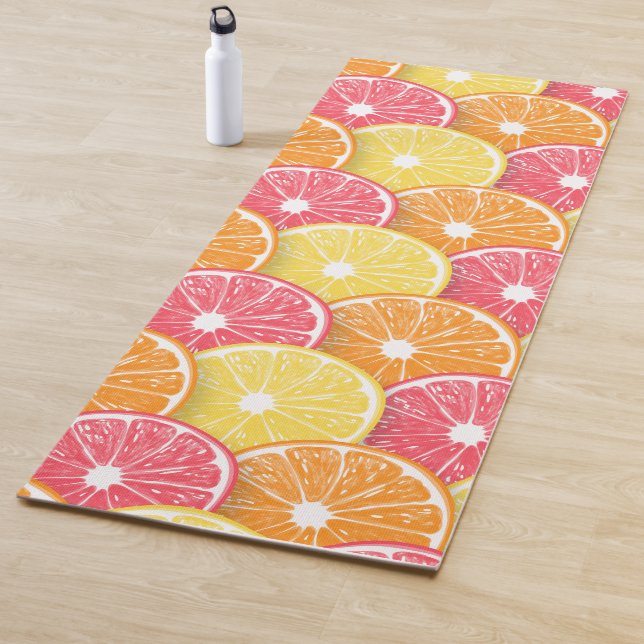 Citrus slices yoga mat (In Situ)