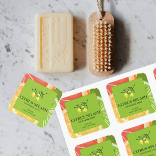 Citrus Soap Custom Label Sticker