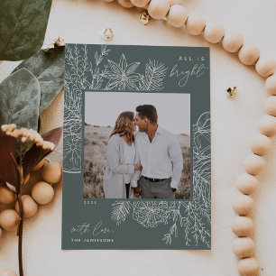 Citrus & Spice All is Bright Photo Holiday Card