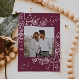 Citrus & Spice   All is Bright Photo Holiday Card